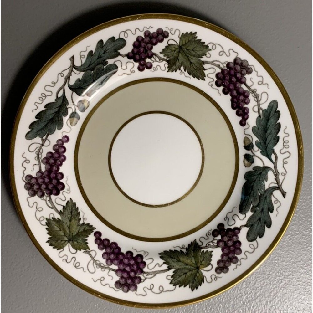 Spode Bone China England Plate Grapes Leaf 6" Dish Saucer
